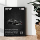 Toyota Chaser Jzx100 1977-2001 poster illustration design - wall art